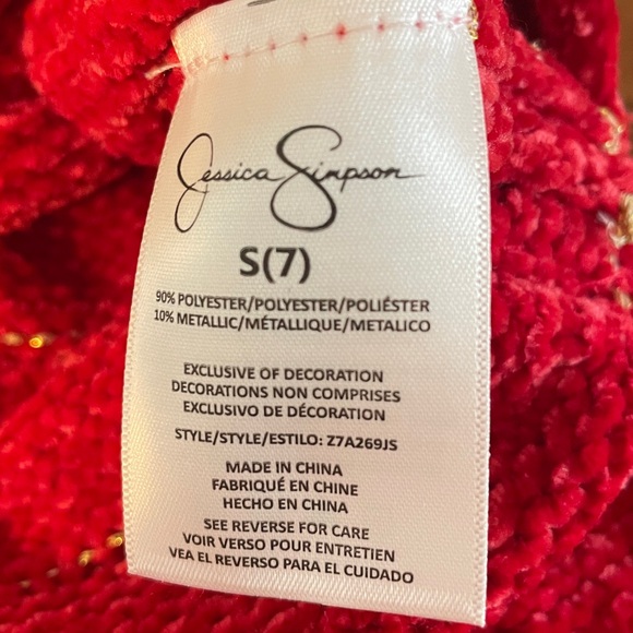 NWT Jessica Simpson Girl’s Sweater Size S - Picture 5 of 5